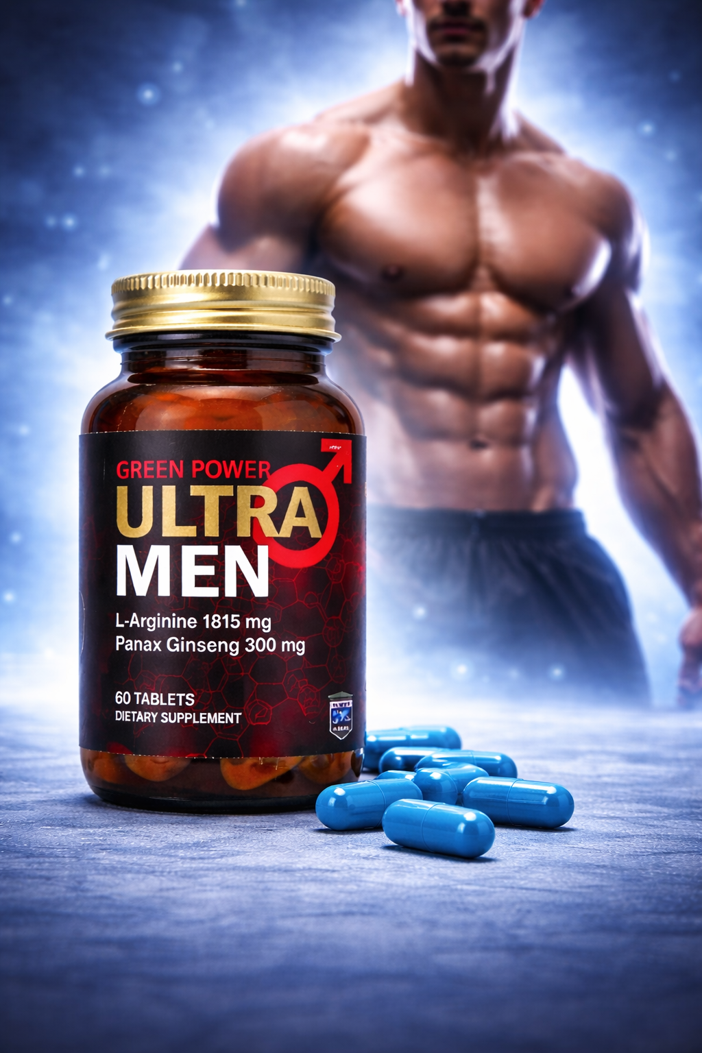 Ultra Men Herbal Power Formula – Natural Strength, Energy & Vitality Support (60 Tablets)