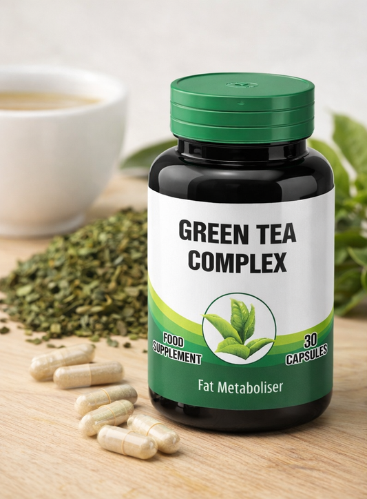 Green Tea Complex – Natural Herbal Capsules for Fat Metabolism & Daily Wellness (30 Capsules)