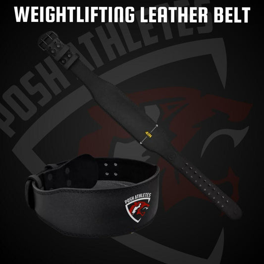 Wieght Lifting Leather Belt By Posh Athletes