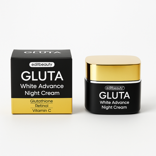 GlutaWhite Advance Night Cream – 30g | Hydrating & Whitening Night Cream with Hyaluronic Acid & Niacinamide - Natural Glow In 22 Days
