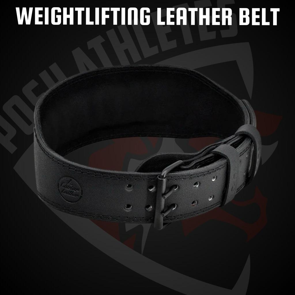 Wieght Lifting Leather Belt By Posh Athletes